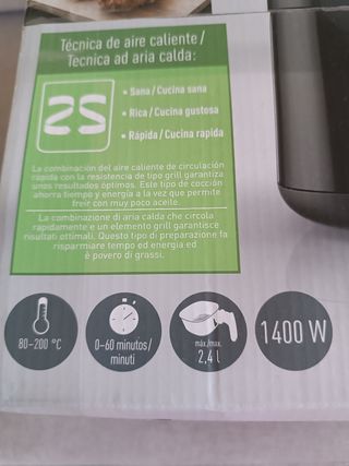 Freidora de aire Silvercrest 2,4L - 1400W