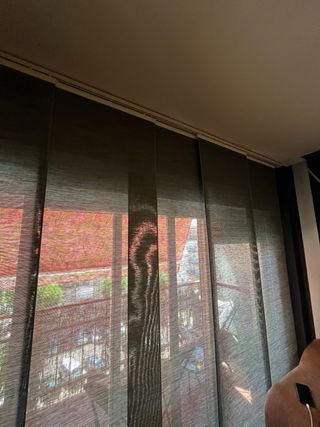 Panel japonés gris - Estor tejido