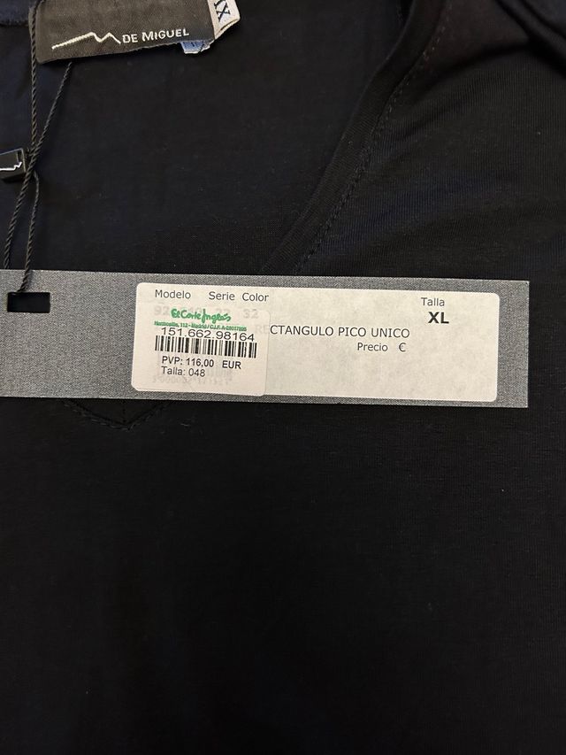 -Camiseta M de Miguel NUEVA etiqueta marrón m/larg