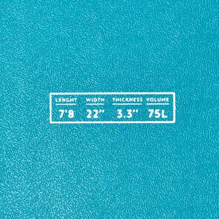 Tabla surf espuma 7'8 75L Peso <85kg . Nivel principiante