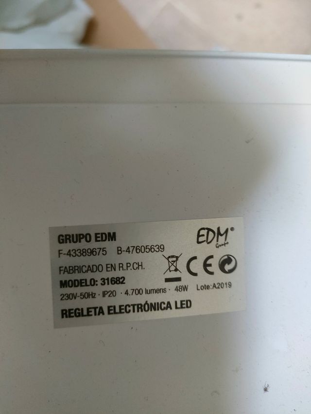 Plafón LED cocina GRUPO EDM 48W