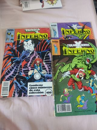 Infierno patrulla X tomo y dos grapas