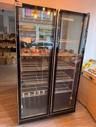 Nevera expositora led premium doble 2 puertas