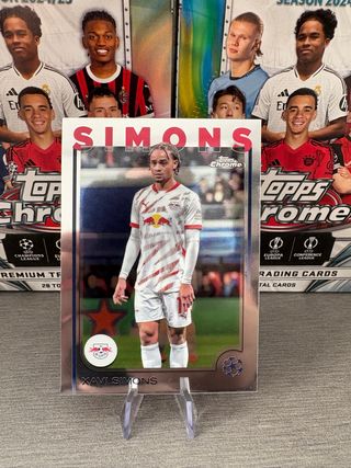 Xavi Simons Base Topps Chrome 
