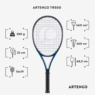 Raqueta de tenis Artengo TR500 Adulto (280 gr)