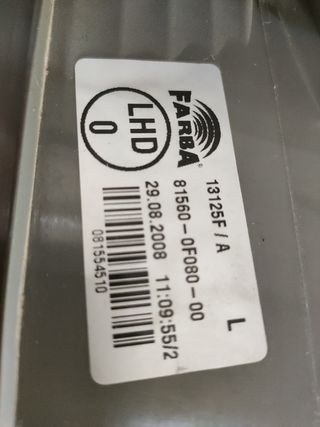 PILOTO TRASERO IZQUIERDO TOYOTA COROLLA VERSO