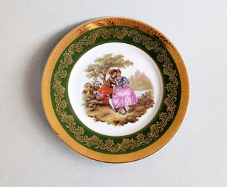Plato porcelana Limoges Fragonard vintage 16cm