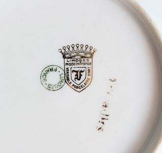 Plato porcelana Limoges Fragonard vintage 16cm