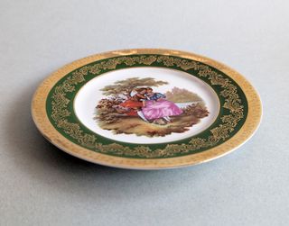 Plato porcelana Limoges Fragonard vintage 16cm