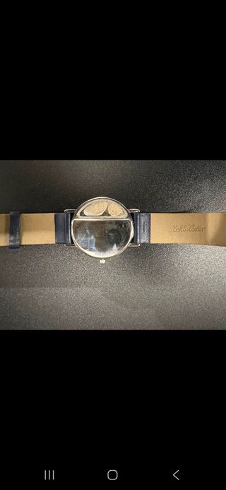 Orologio  blu e argento