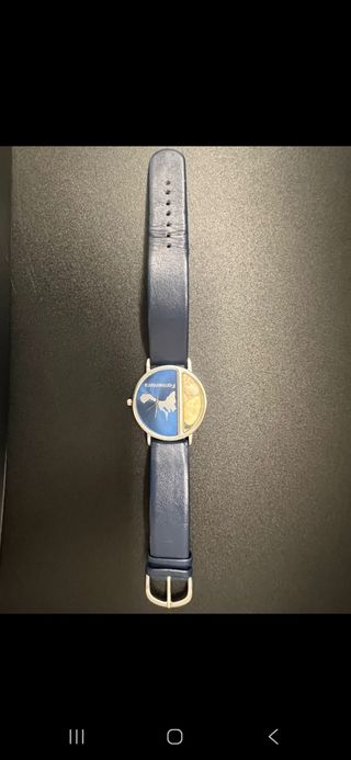 Orologio  blu e argento