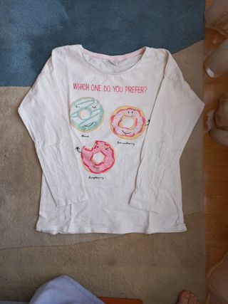 Camiseta niña donuts 11-12 años