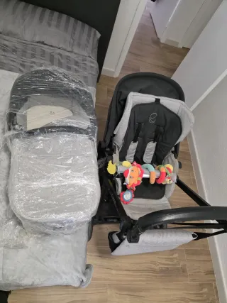 Carro bebé gris - JANE MUMM con capazo y sillita