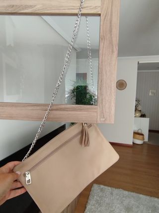 Bolso piel Victorio & Lucchino beige