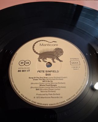 LP-Pete Sinfield: "Still" (1973)-EDICIÓN ORIGINAL