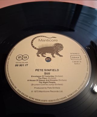 LP-Pete Sinfield: "Still" (1973)-EDICIÓN ORIGINAL