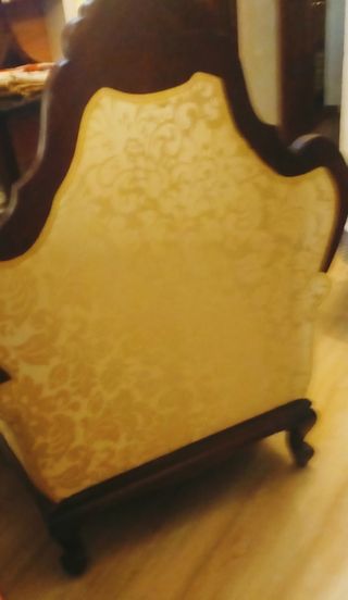 Tresillo antiguo de caoba tapizado Nuevo