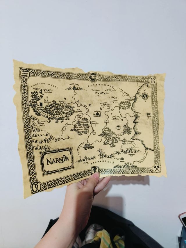 Mapa de Narnia disney pelicula cuento princesas