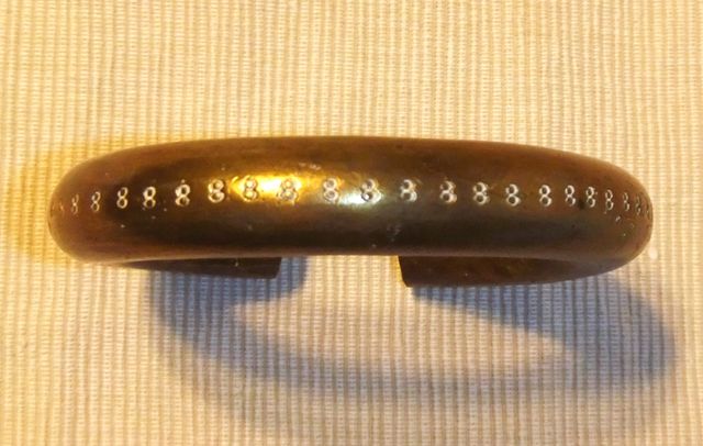 ANTIGUO BRAZALETE / MONEDA DE BRONCE AFRICANA