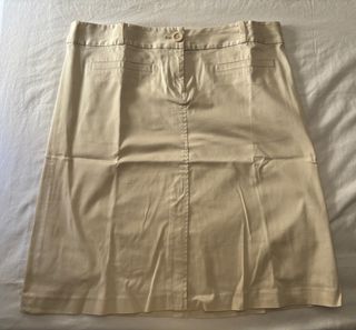 Falda Zara Basic beige XL