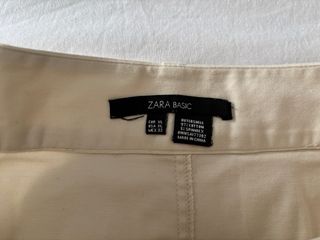 Falda Zara Basic beige XL