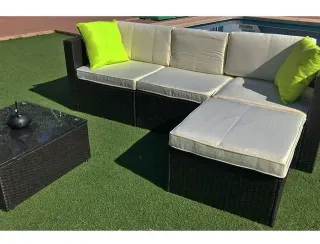SOFA CHAISE LONGUE RATAN TERRAZA JARDIN NUEVO
