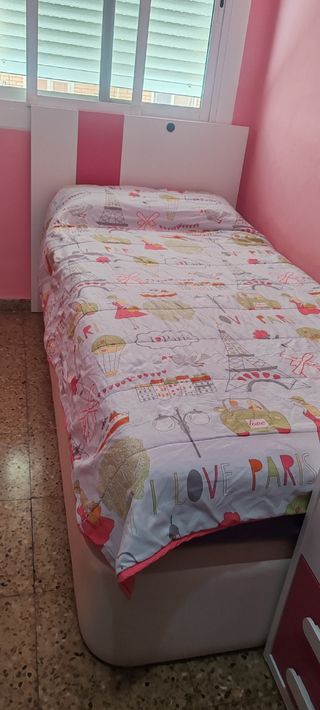 Canapé individual abatible blanco