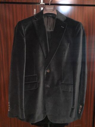 Completo velluto Paoloni nero