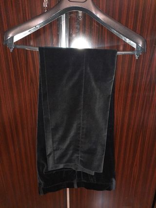 Completo velluto Paoloni nero