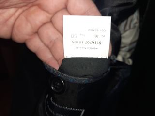 Completo velluto Paoloni nero