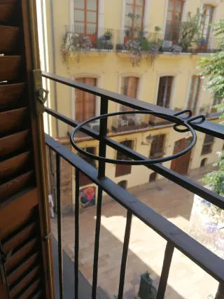 2 Macetas Colgantes Blancas Con Soporte