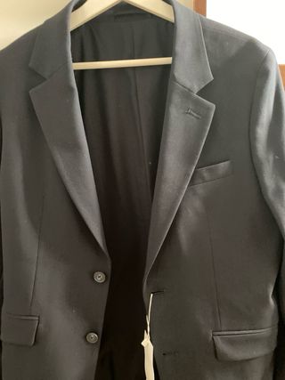 Blazer Mango teen hombre azul