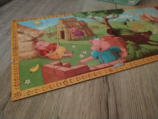 Puzzle 24 piezas Los 3 cerditos