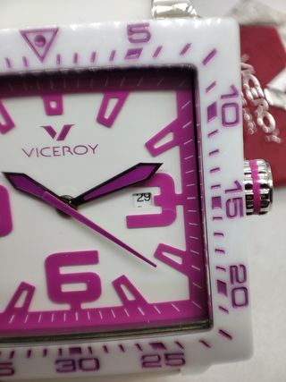 Reloj Viceroy mujer blanco y rosa