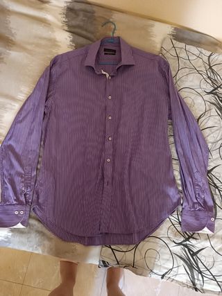 Camisa Zara Man - Rayas Moradas
