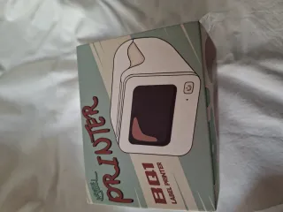 Mini impresora térmica blanca