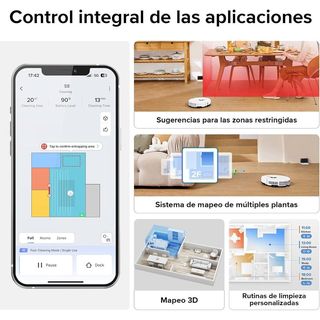 Roborock S8 Robot Aspirador con Cepillo ,blanco, REACONDICIONADO, señales de uso