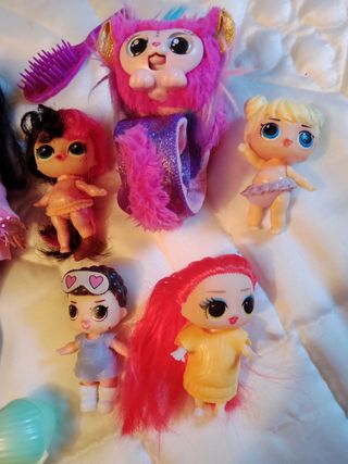 Lote Muñecas LOL y wrapples