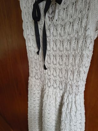 Vestido crochet blanco