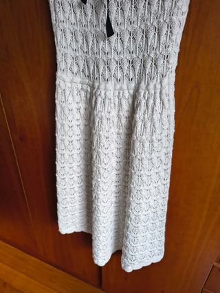 Vestido crochet blanco