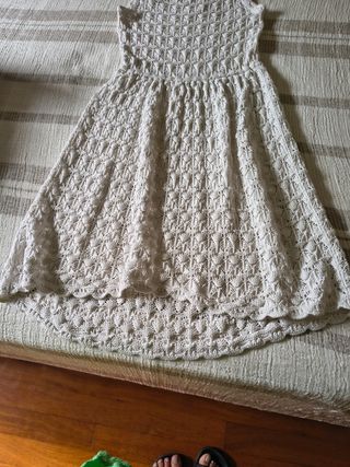 Vestido crochet blanco