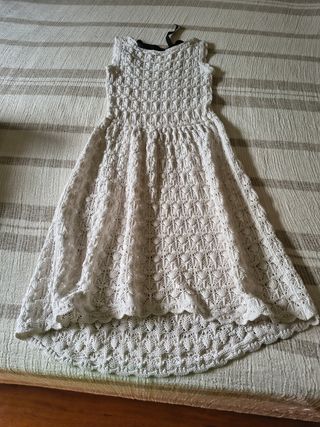 Vestido crochet blanco
