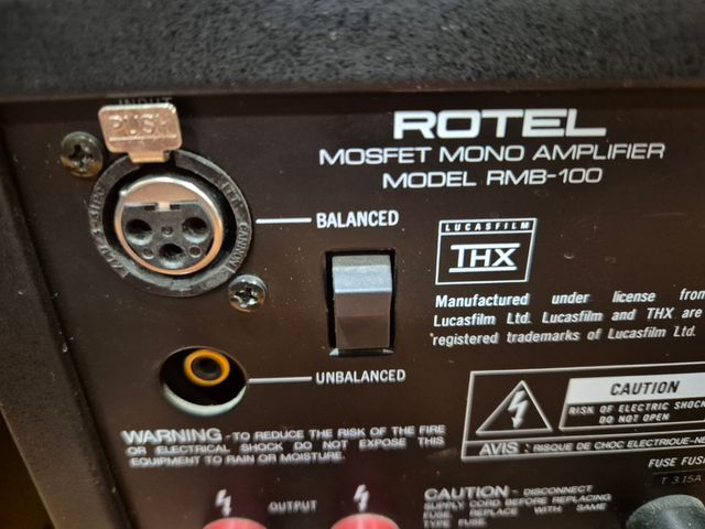 Etapas de potencia monofónicas Rotel RMB-100