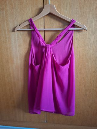 Blusa Massimo Dutti XS buganvilla