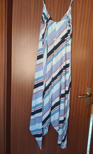 Vestito estivo a righe multicolor