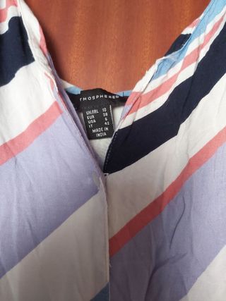 Vestito estivo a righe multicolor