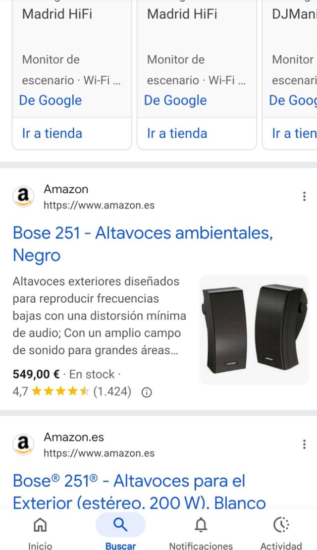 Caja Bose 251 Environmental (solo 1)