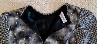 VESTIDO VINTAGE ESTAMPADO GRIS JANINA SCHRECK