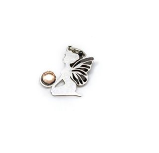 Colgante hada sentada de  plata de ley 925