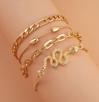 Pulseras doradas - Juego 4